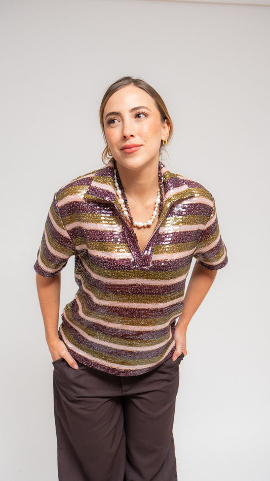 OLIVE SPARKS POLO